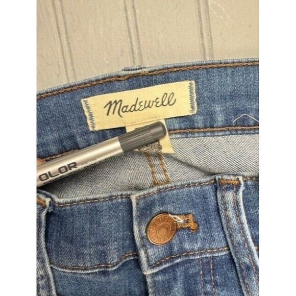 Madewell Size 25 Womens Jeans Cali Demi Boot Mid Rise Stretch Med Wash - Picture 5 of 6